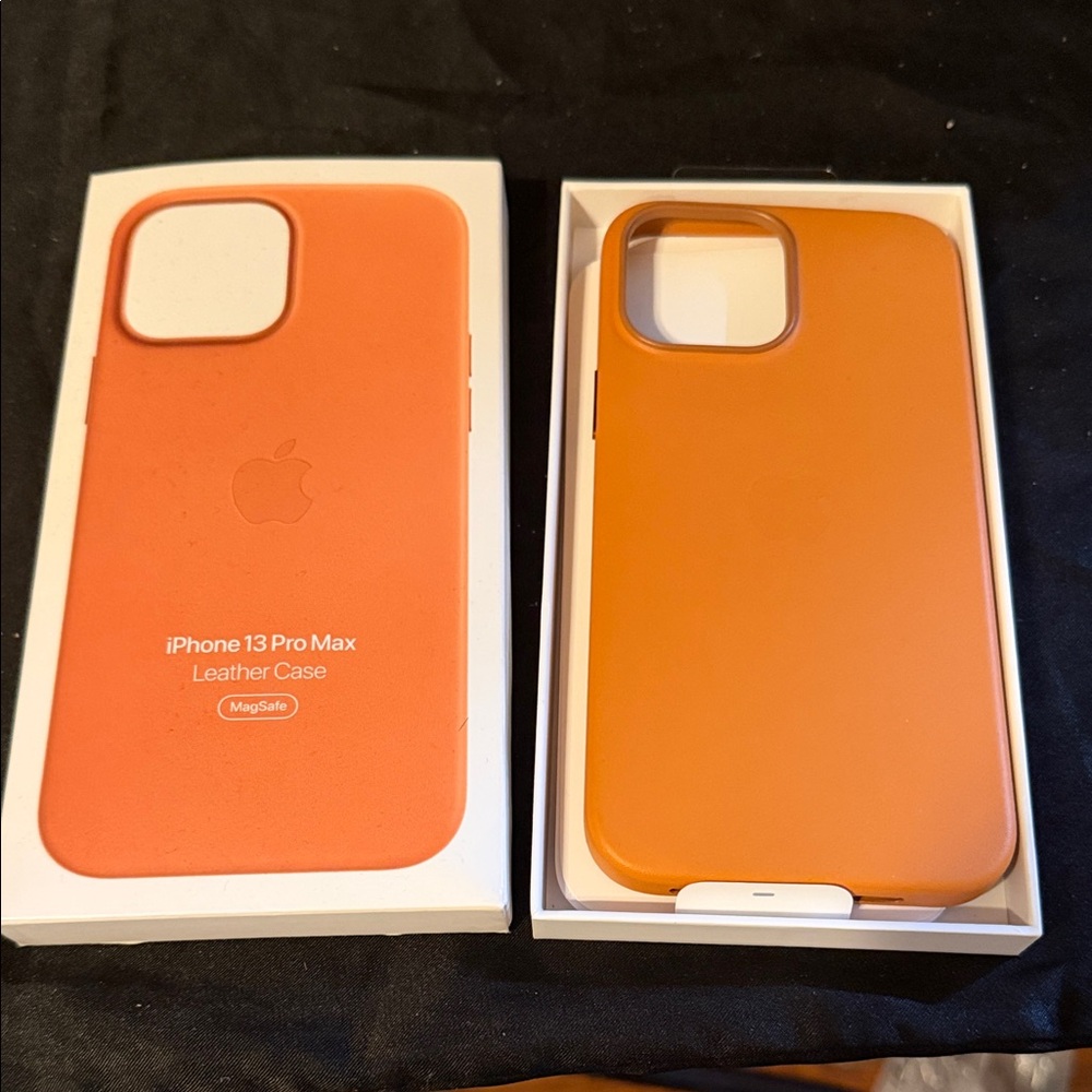 Apple iPhone 13 Pro Max Leather Case - Golden Brown